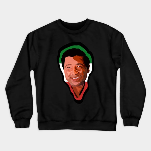Cesar Chavez Mexico Outline Crewneck Sweatshirt by WaltTheAdobeGuy